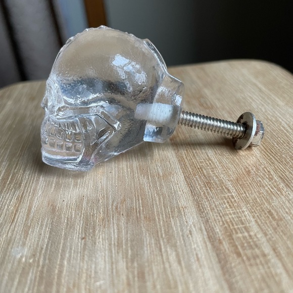 Mixed Lot of 4 figural drawer pulls knobs metal glass butterfly fox skull claw - Picture 7 of 14